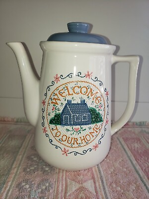 #ad Vintage Teapot quot;Welcome To Our Homequot; $30.00