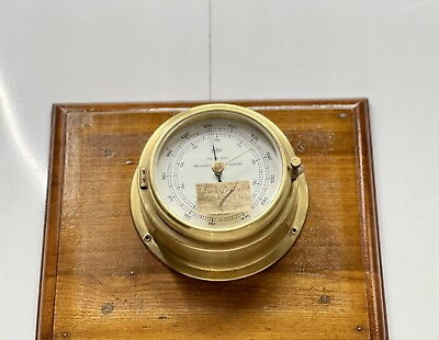 #ad Antique Marine Baumuster Authentic Original Brass Barigo Barometer Germany $302.46