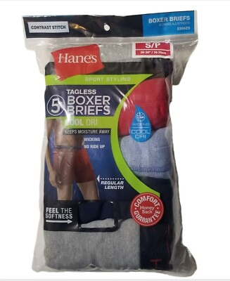 #ad Hanes Men#x27;s Boxer Brief Tag Less Comfort Flex Waistband 5Pack $21.00