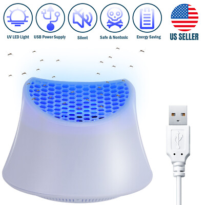 #ad UV Attractant Lamp Bug Mosquito Zapper Insect Sunction Fan Trap USB Repellent $17.07