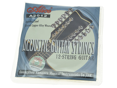 #ad 12 String Acoustic Guitar Strings Coated Copper Alloy Wound 1st 12th Strings $8.99