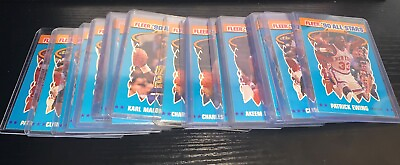 #ad 1990 91 Fleer NBA All Star Stickers 1 12 Pick Your Cards Complete MINT Set $2.50