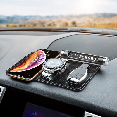 #ad Ergonomic Car Phone Holder Wall Desk Adhesive Nano Rubber Pad Car Mount Bracket $10.88