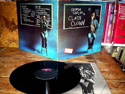 #ad GEORGE CARLIN class clown ORIG 1972 GATEFOLD vinyl LP w Warning Sticker VG $29.95