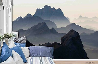 #ad 3D Mountain Peak Landscape Wallpaper Wall Murals Removable Wallpaper 277 AU $39.99