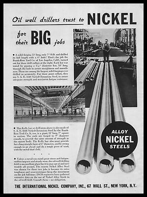 #ad 1936 Baash Ross Tool Co. Los Angeles California Photos Nickel Oil Pipes Print Ad $17.70