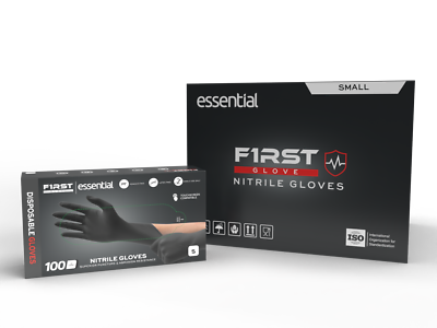 #ad #ad First Glove Black Nitrile Light Industrial Disposable Gloves 3 Mil Latex Free $59.99