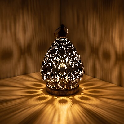 #ad Turkish Moroccan Table LampSmall Vintage Bedside Lamp Decor for Bedroom Hand... $100.38
