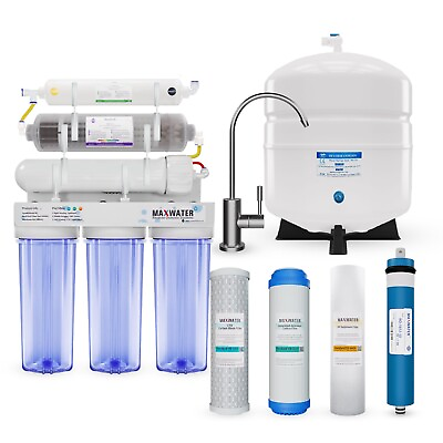 #ad 10 Stage Home Undersink Alkaline Reverse Osmosis RO Mix Housing System 50 GPD $185.20