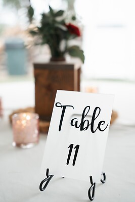 #ad Custom Table Number Signs Frosted Acrylic Table Numbers Wedding Table Numbers $20.00