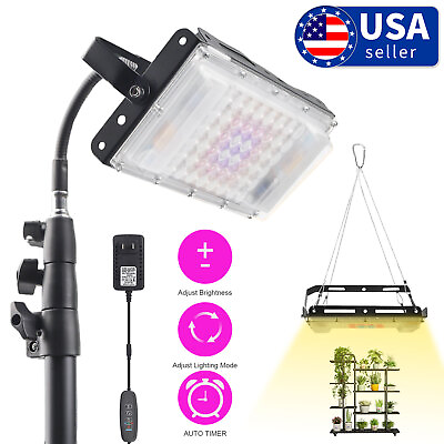 #ad LED Grow Light with Stand 150W for Indoor Plants Full Spectrum Hydroponic Lamp $19.99