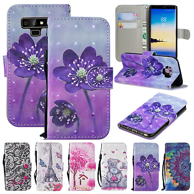 #ad Cute Pattern Leather Wallet Case Cover For Samsung Galaxy S20 S10 S9 S8 Note 20 $9.99