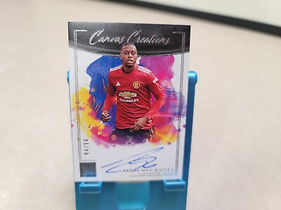 #ad 2020 21 Impeccable EPL Aaron Wan Bissaka Canvas Creations Auto Autograph # 94 $40.00