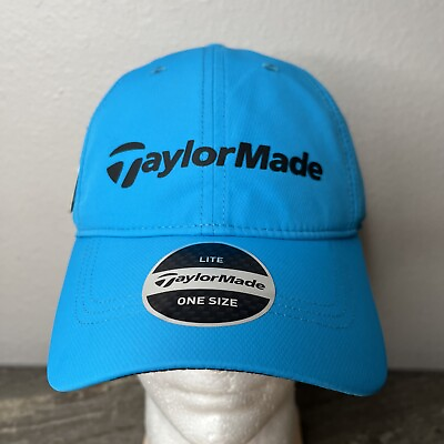 #ad NEW TaylorMade Adjustable Lite Ocean Blue Golf Hat Cap $20.00