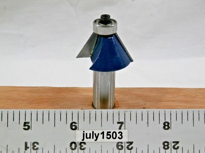 #ad 1 NEW 1 1 4quot; OD 30° Chamfer Carbide Tip Router Bit 1 2 Shank Bearing c4 $15.90