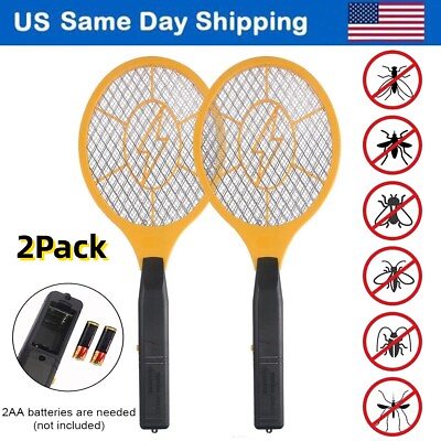#ad 2Pack Bug Zapper Electric Fly Swatter Zap Mosquito Killer Pest Insect Racket USA $16.86