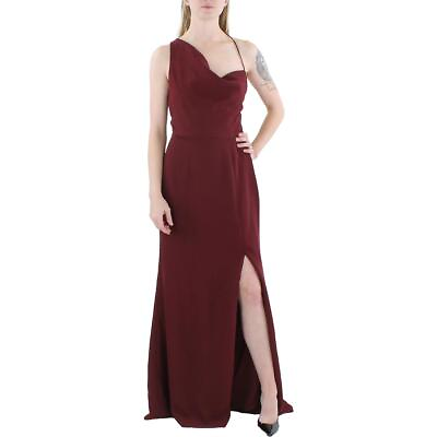 #ad After Six Womens Red One Shoulder A Line Formal Evening Dress Gown 10 BHFO 8758 $17.99