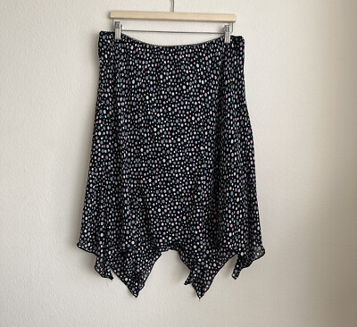 #ad Torrid womens Polka Dot Skirt hankerchief multicolor size 20 $24.99