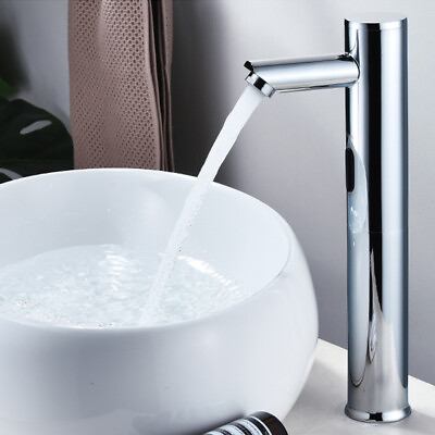 #ad Automatic Sensor Faucet Bathroom Hands Free Water Tap Sink Tap Basin Faucet $28.93