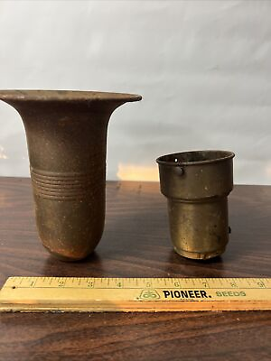 #ad 2 Antique torchiere ￼Metal Floor Lamp porcelain Socket Parts Restoration Restore $25.00