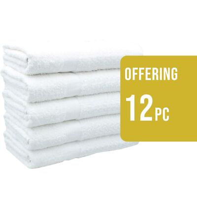 #ad HURBEN HOME Cotton Bath Towel Set Highly Absorbent color White. $238.80
