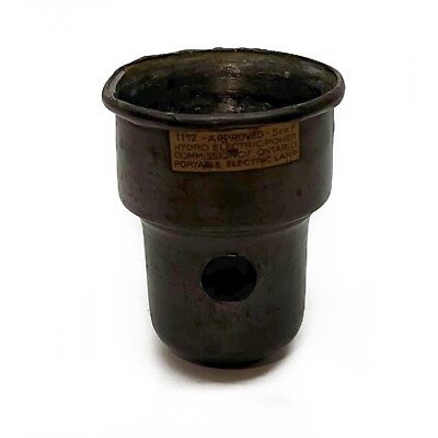 #ad Lamp Part Shade Holder Bronze Tone Vintage Mid Century 3quot; height x 2.25#x27; diam. $9.97