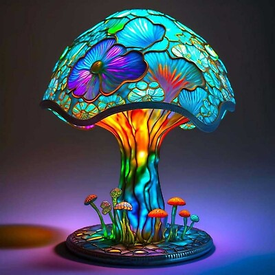 #ad Colored Resin Flower Animal Series Table Lamp 6.5 Inch Table Lamp Night Lamp $28.49