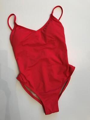 #ad NEW JCrew $98 Ballet One Piece Swimsuit in Italian Matte Size 0 Red G5023 $45.00