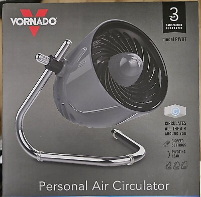 #ad Vornado Pivot Personal Air Circulator Fan Storm Gray $23.99