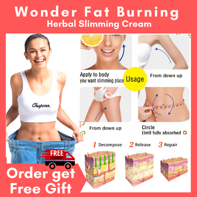 #ad 30 Anti Fat Slimming Gel Cream Cellulite Body Weight Loss Burning Burner Firming AU $14.99