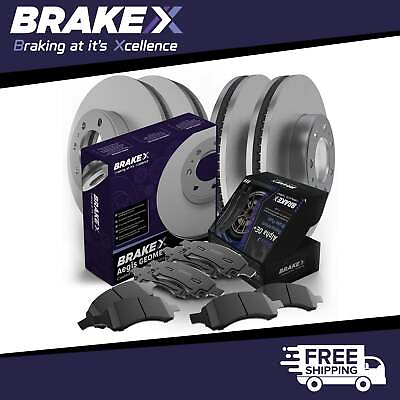 #ad Front Rear Coated Brake Rotors and Ceramic Pads Kit For 2003 Civic $155.70