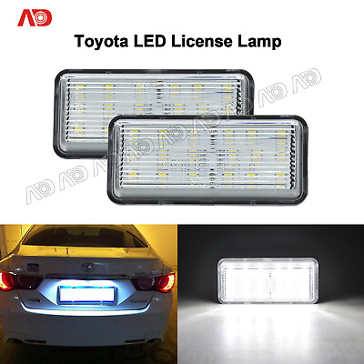 #ad For Toyota Land Cruiser GX470 GX47 LX570 LED License Plate Lights Lamps US HOT $12.86