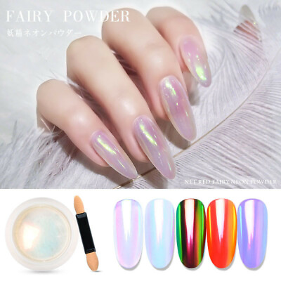 #ad Mirror Glitter Nail Art Chrome Pigment Pearl Shell Mermaid Powder Gel Polish $2.79