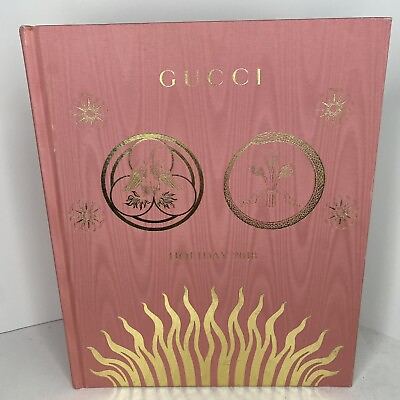 #ad GUCCI 2018 Holiday Gift Catalog Hardcover Some Wear $29.97