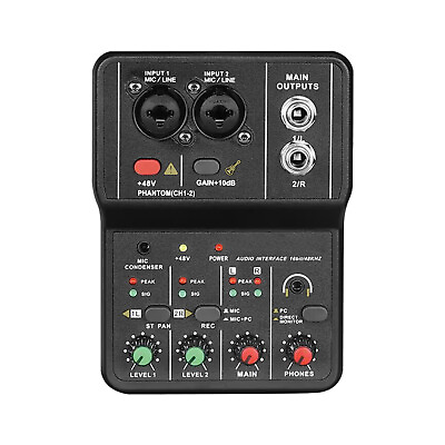 #ad Professional USB Audio Interface Recording Sound Card Ultra low Latency W5D6 $22.55