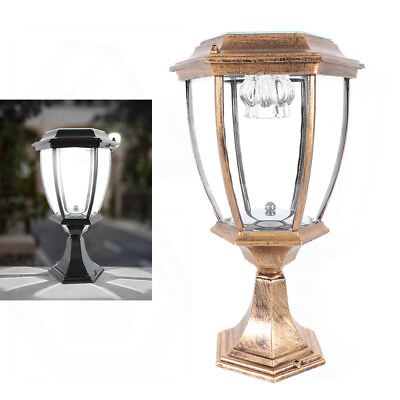 #ad Outdoor Yard Light LED Waterproof Solar Power Lantern Landscape Pillar Post Lamp $59.93