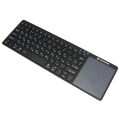 #ad Zoweetek k12bt 1 Mini Wireless Bluetooth Keyboard English Touchpad For Smart T $39.99