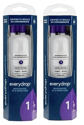 #ad EveryDrop #1 ΕDR1RXD1 Refrigerator Ice and Water Replacement Filter New 2 Pack $36.99