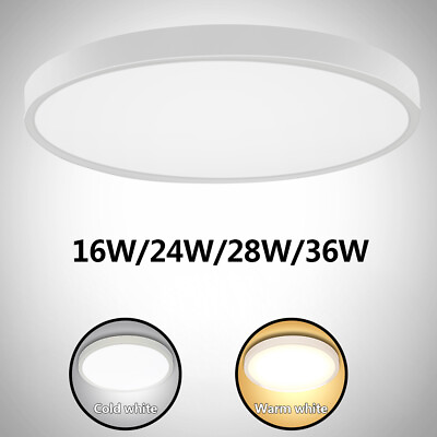 #ad 16 24 28 36W LED Ceiling Light Ultra Thin Flush Mount Kitchen Lamp Home Fixture $15.99