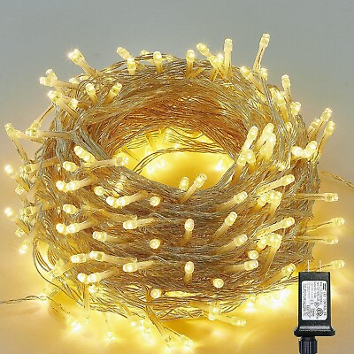 #ad 300 LED Christmas String Lights Extra Long 98.5FT Super Bright Holiday Party NEW $42.99