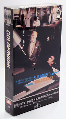 #ad GOLDFINGER New VHS 1964 1984 CBS FOX Watermarks IGS Ready Sean Connery JamesBond $44.41