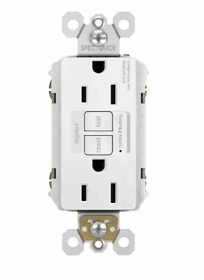 #ad gfci receptacle Legrand 1597 TRW GFCI Outlet 15A Self Test White NEW. $10.00