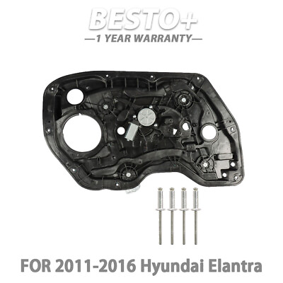 #ad Power Window Regulator w Motor For Hyundai Elantra 11 16 Sedan Front Left $59.00