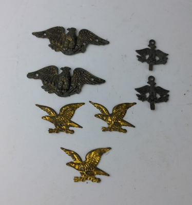 #ad #ad Antique Brass Eagle Hook Architectural hardware Wall Decor Lot $30.00