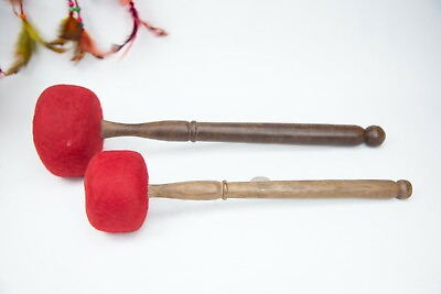 #ad Red Drum Stick for Singing bowl for sound healing meditation yoga and chakra $15.99