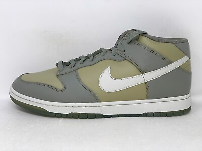 #ad Nike Dunk Mid #x27;Dark Stucco#x27; Green Sneakers Size 13 BNIB FJ4194 001 $109.99
