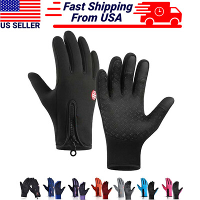 #ad Thermal Windproof Waterproof Winter Gloves Touch Screen Warm Mittens Men Women $7.99