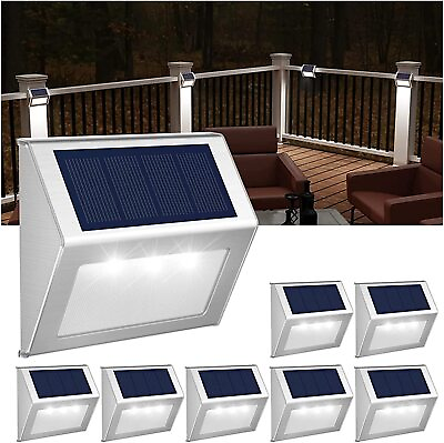 #ad Solar LED Outdoor Deck Lights Waterproof Garden Step Stairs Fence Backyard Patio $7.29