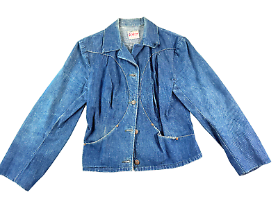 #ad rare 1950s Western Girl Fishback Denver Denim jean Shirt Jacket $249.99