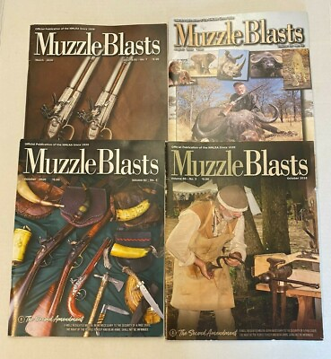 #ad 4 Muzzle Blasts Magazine October 2018 March August Oct 2020 Muzzleloader Hunting $20.00